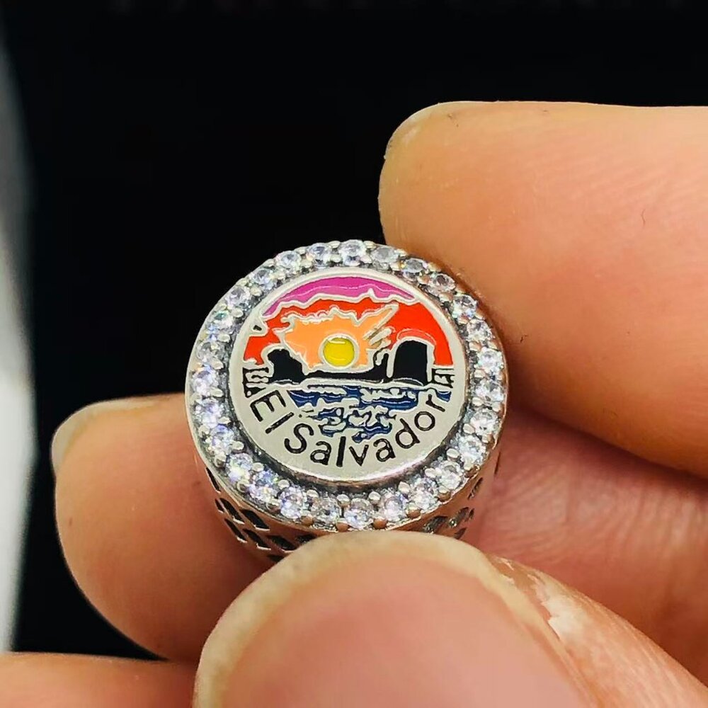 ✨🔥Pandora El Salvador Country Exclusive Sunset Scene Dangle Charm